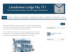 Tablet Screenshot of lansdowne711.com